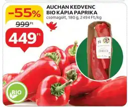Auchan AUCHAN KEDVENC BIO KÁPIA PAPRIKA ajánlat