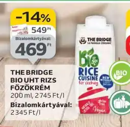 Auchan THE BRIDGE BIO UHT RIZS FŐZŐKRÉM ajánlat