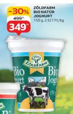 Auchan Zöldfarm Bio Natúr Joghurt ajánlat
