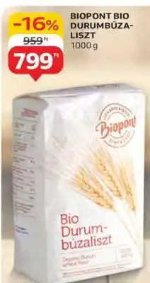 Auchan BIOPONT BIO DURUMBÚZALISZT ajánlat