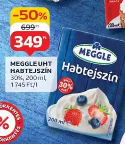 Auchan MEGGLE UHT Habtejszín ajánlat