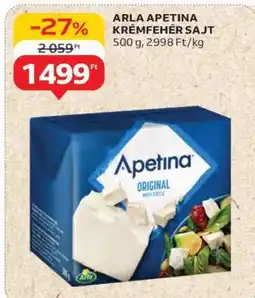 Auchan ARLA APETINA KRÉMFEHÉR SAJT ajánlat