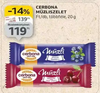 Auchan CERBONA Müzliszelet ajánlat