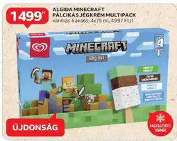 Auchan ALGIDA MINECRAFT PÁLCIKÁS JÉGKRÉM MULTIPACK ajánlat