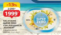 Auchan GELATIAMO SUPER ZERO CSALÁDI VANÍLIA JÉGKRÉM ajánlat