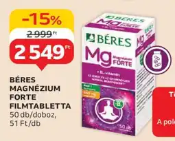 Auchan BÉRES MAGNÉZIUM FORTE FILMTABLETTA ajánlat