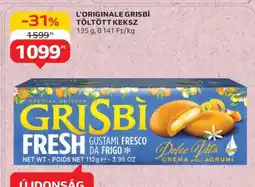 Auchan L'Originale Grisbì Töltött Keksz ajánlat