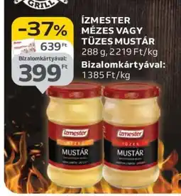 Auchan Ízmester Mézes vagy Tüzes Mustár ajánlat