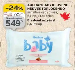 Auchan Auchan Baby Kedvenc Nedves Törlőkendő ajánlat