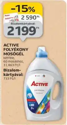 Auchan ACTIVE FOLYÉKONY MOSÓGÉL ajánlat