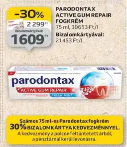 Auchan PARODONTAX ACTIVE GUM REPAIR FOGKRÉM ajánlat