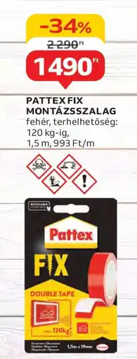 Auchan PATTEX FIX MONTÁZSSZALAG ajánlat