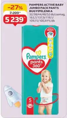 Auchan Pampers Active Baby Jumbo Pack Pants Bugyipelenka ajánlat