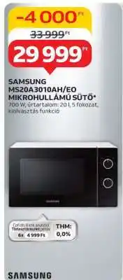 Auchan Samsung MS20A3010AH/EO Mikrohullámú Sütő ajánlat