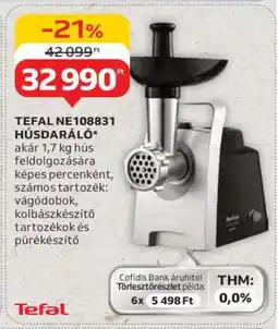 Auchan TEFAL NE108831 HÚSDARÁLÓ ajánlat