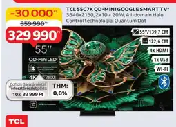 Auchan TCL 55C7K QD-MINI GOOGLE SMART TV ajánlat