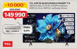 Auchan TCL 43P7K QLED GOOGLE SMART TV ajánlat