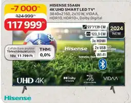 Auchan Hisense 55A6N 4K UHD Smart LED TV ajánlat