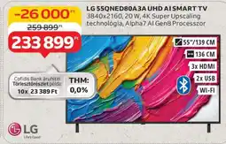 Auchan LG 55QNED80A3A UHD AI SMART TV ajánlat
