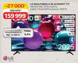 Auchan LG 55UA73003LA 4K AI Smart TV ajánlat