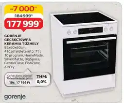 Auchan Gorenje GECS6C70WPA Kerámia Tűzhely ajánlat