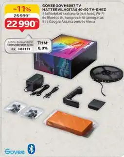 Auchan GOVEE GOVH6097 TV HÁTTÉRVILÁGÍTÁS 40-50 TV-KHEZ ajánlat