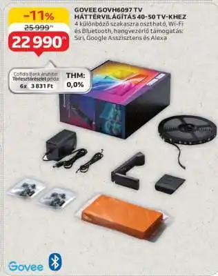 Auchan GOVEE GOVH6097 TV HÁTTÉRVILÁGÍTÁS 40-50 TV-KHEZ ajánlat