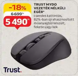 Auchan TRUST MYDO VEZETÉK NÉLKÜLI EGÉR ajánlat