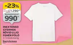 Auchan Inextenso Gyermek Rövid Ujjú Fehér Póló ajánlat
