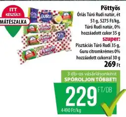 Coop PÖTTYÖS Túró Rudi ajánlat