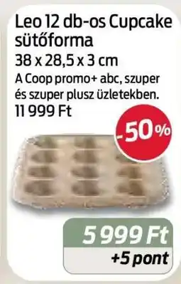 Coop Leo 12 db-os Cupcake sütőforma ajánlat