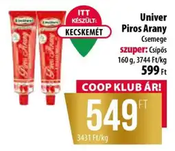Coop Univer Piros Arany Csemege ajánlat