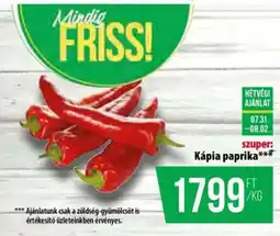 Coop Kápia paprika ajánlat