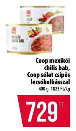 Coop Coop mexikói chilis bab, Coop sólet csípős lecsókolbásszal ajánlat