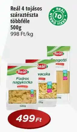 Real Reál 4 tojásos száraztészta ajánlat