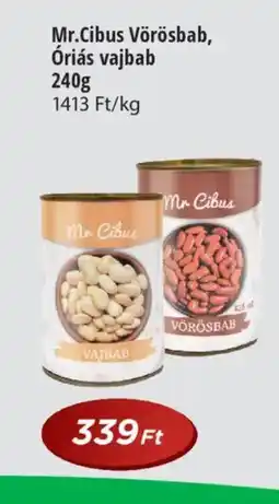 Real Mr.Cibus Vörösbab, Óriás vajbab ajánlat