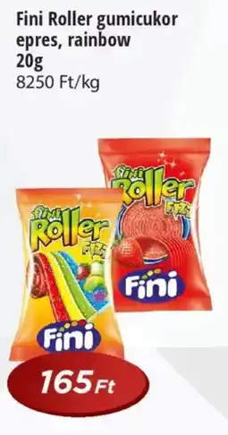 Real Fini Roller gumicukor epres, rainbow ajánlat