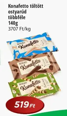 Real Konafetto töltött ostyarúd többféle ajánlat