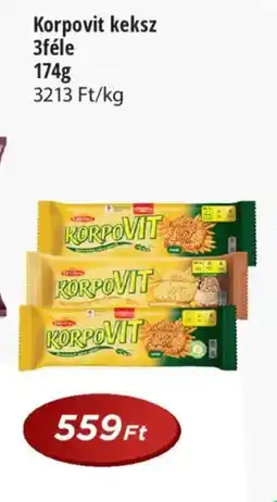 Real Korpovit keksz 3féle ajánlat