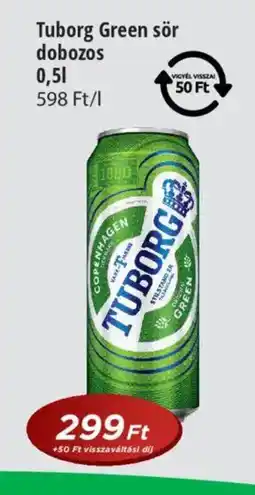 Real Tuborg Green sör ajánlat