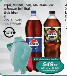 Real Pepsi, Mirinda, 7-Up, Mountain Dew ajánlat