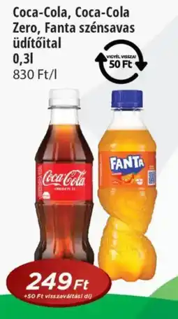 Real Coca-Cola, Coca-Cola Zero, Fanta szénsavas ajánlat