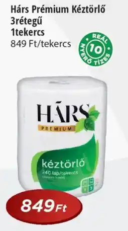 Real Hárs Prémium Kéztörlő ajánlat