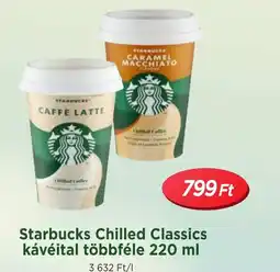 Real Starbucks Chilled Classics kávéital többféle ajánlat