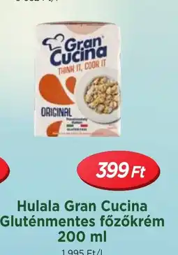 Real Hulala Gran Cucina Gluténmentes főzőkrém ajánlat