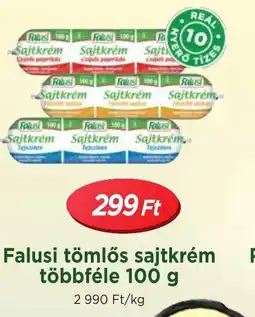 Real Falusi tömlős sajtkrém ajánlat