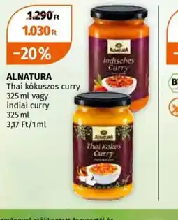 Müller Alnatura Thai kkuszos curry vagy indiai curry ajánlat