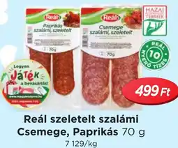 Real Reál szeletelt szalámi ajánlat