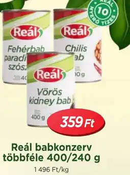 Real Reál babkonzerv ajánlat