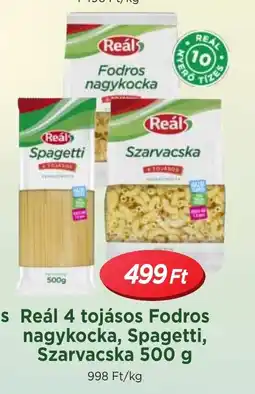Real Reál 4 tojásos Fodros nagykocka, Spagetti, ajánlat